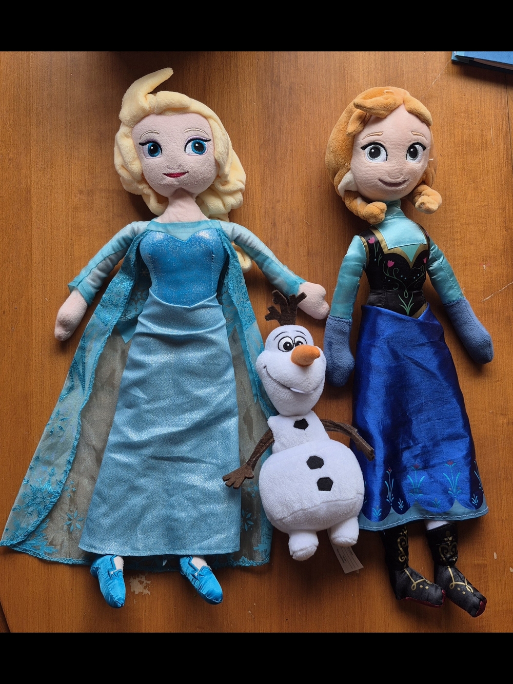 Disney Elsa, Anna & Olaf Plush Set - Blue, Teal, White